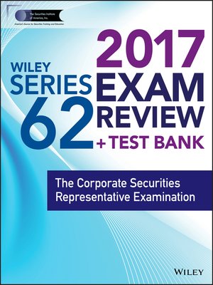 cover image of Wiley FINRA Series 62 Exam Review 2017